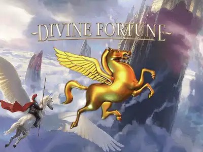 Divine Fortune slot visual from NetEnt available on run4wincasino.top