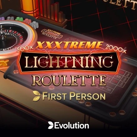 First Person XXXtreme Lightning Roulette logo – Table Games by Evolution at Run4win