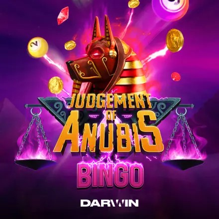 Judgement of Anubis Bingo online game logo by Darwin Gaming on run4wincasino.top