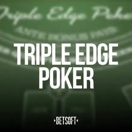 Triple Edge Poker by Betsoft Gaming, showcased at run4wincasino.top – game logo